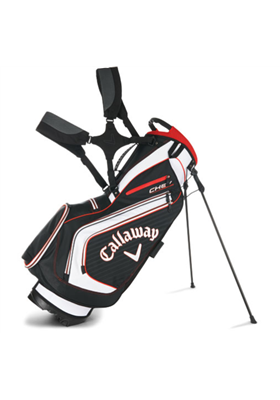Torba golfowa Callaway 2016 Chev Stand Bag czarno-biało-czerwona