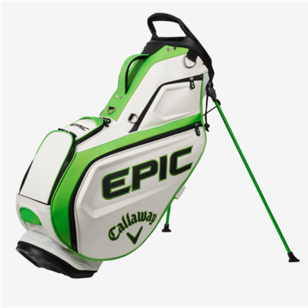 Torba golfowa Callaway Epic Staff Double Strap Stand Bag biało-zielono-czarna