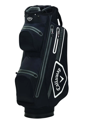 Torba golfowa Callaway Chev Dry 14 Golf Cart Bag czarno-biała-szara