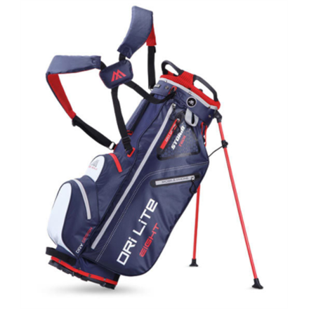 Torba golfowa BIG MAX Dri Lite Eight Stand Bag błękitno-biało-czerwona