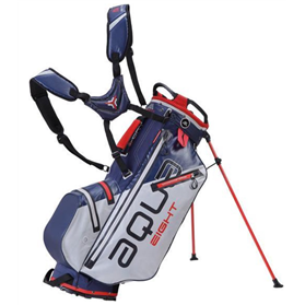 Torba golfowa BIG MAX Aqua Eight • Srebrno-błękitno-czerwona