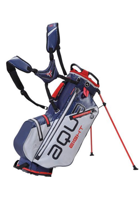 Torba golfowa BIG MAX Aqua 8 Stand Bag srebrno-błękitno-czerwona