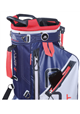Torba golfowa BIG MAX Aqua 8 Stand Bag srebrno-błękitno-czerwona