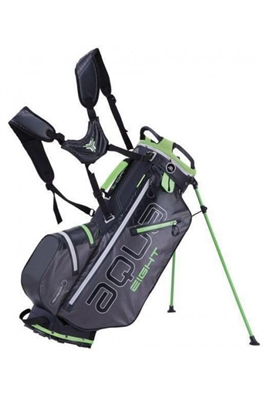 Torba golfowa BIG MAX Aqua 8 Stand Bag grafitowo-czarno-limonkowa