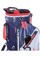 Torba golfowa BIG MAX Aqua 8 Stand Bag grafitowo-czarno-limonkowa