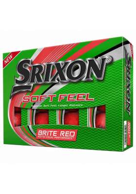 Srixon SOFT FEEL BRITE red - piłki golfowe (tuzin) - czerwone