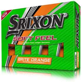 Piłki golfowe Srixon Soft Feel BRITE • Pomarańczowe