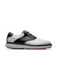 Buty męskie FootJoy Traditions Spikeless • Biało czarne 