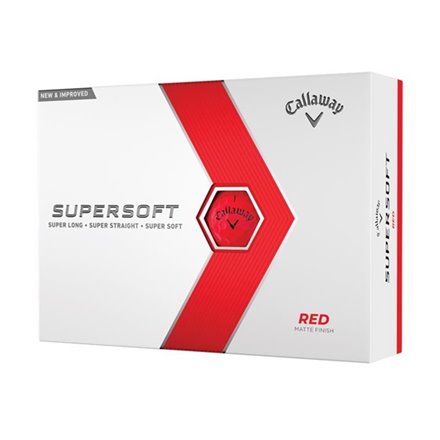 Piłki golfowe Callaway Supersoft • Czerwony Mat 