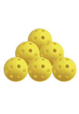 Plastiokowe piłki treningowe • Żółte 6pak 