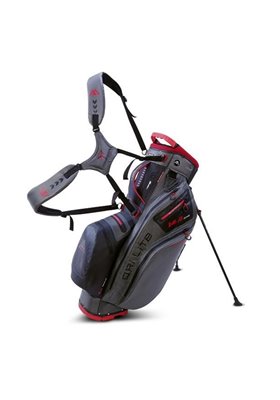 Torba golfowa BIG MAX Dri lite Hybrid 2 • Szaro czarno czerwona 