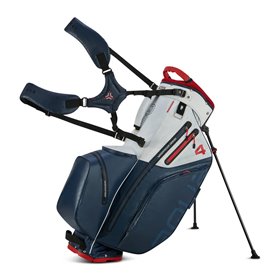 Torba golfowa BIG MAX Aqua Hybrid 4 • Granatowo biało czerwona
