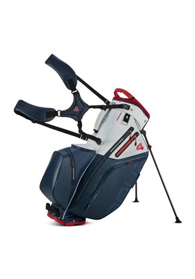Torba golfowa BIG MAX Aqua Hybird 4 • Granatowo biało czerwona 