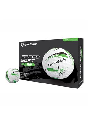 Piłki golfowe Taylormade Speed Soft INK • Zielone 