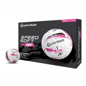 Piłki golfowe Taylormade SpeedSoft INK • Różowe 