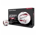 Piłki golfowe Taylormade SpeedSoft INK • Czerwone