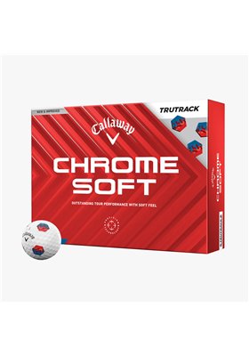 Piłki golfowe Callaway Chrome Soft Trutrack • Białe 