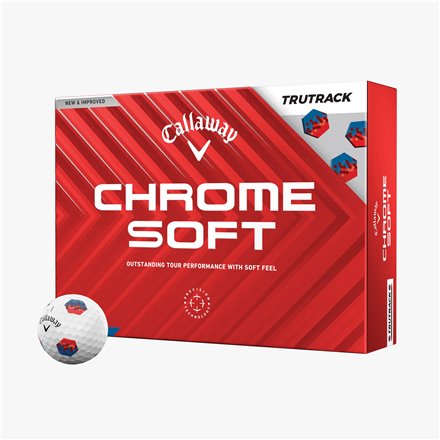 Piłki golfowe Callaway Chrome Soft Trutrack • Białe 