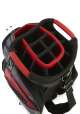 TaylorMade Deluxe Cart Bag czarno-czerwona