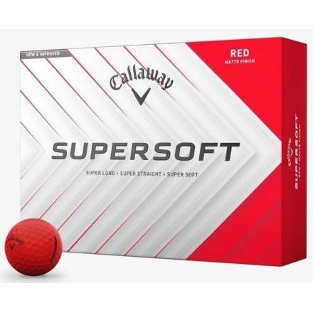 Piłki golfowe Callaway Supersoft • Czerwony Mat 