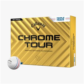 Piłki golfowe Callway Chrome Tour Triple Track • Białe