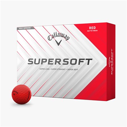 Piłki golfowe Callaway Supersoft • Czerwony Mat 2025