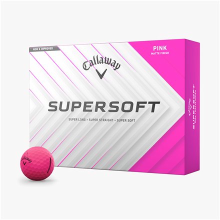 Piłki golfowe Callaway Supersoft • Różowy Mat 2025