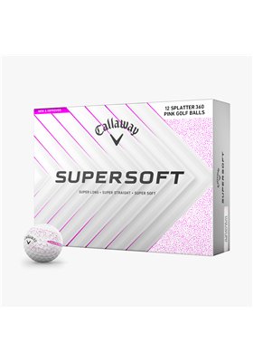 Piłki golfowe Callaway Supersoft Splattrt 360 • Różowe 2025