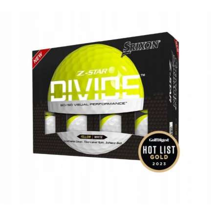 Piłki golfowe Srixon Z-Star Divide •Żółto białe 2025