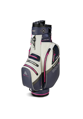 Torba golfowa BIG MAX Dri Lite SILENCIO 4 • Steel blue-off white-fuchsia