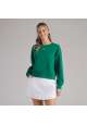 Damska bluza golfowa Puma 30904 Cloudspun Fleece • Green