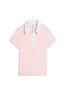 Damska koszulka golfowa Puma X MUMU Crest Polo • Light Rose