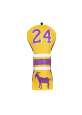 Pokrowiec na główkę kija golfowego Kobe Bryant Goat Driver Headcover • Żółty Fioletowy