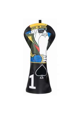 Pokrowiec na główkę kija golfowego Poker King Driver Headcover • Czarny
