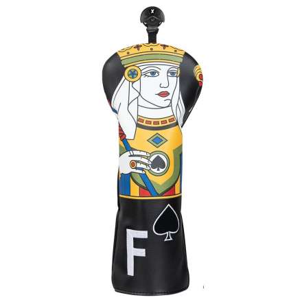 Pokrowiec na główkę kija golfowego Poker Queen Fairway Wood Headcover • Czarny