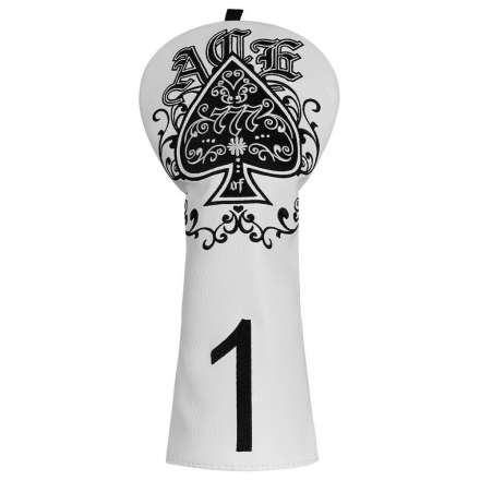 Pokrowiec na główkę kija golfowego White Ace Driver Headcover • Biały