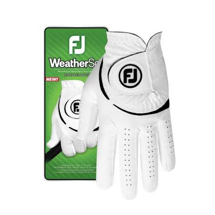 Męska rękawiczka golfowa FootJoy WEATHERSOF • Biało-czarna