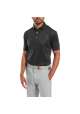 Męska koszulka golfowa Footjoy Painted Floral Lisle • Czarna