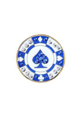 Ball Marker Navika • Poker Chip Blue