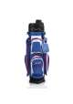 Torba golfowa JuCad Bag Manager Dry • Biało Niebiesko Czerwona