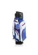 Torba golfowa JuCad Bag Manager Dry • Biało Niebiesko Czerwona