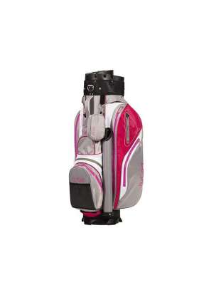 Torba Golfowa JuCad Manager Waterstop Cartbag • Szaro Biało Różowa