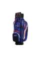 Torba Golfowa JuCad Manager Waterstop Cartbag • Granatowo Biało Czerwona