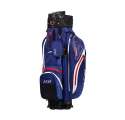 Torba Golfowa JuCad Manager Waterstop Cartbag • Granatowo Biało Czerwona