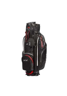 Torba Golfowa JuCad Manager Waterstop Cartbag • Czarno Czerwono Szary