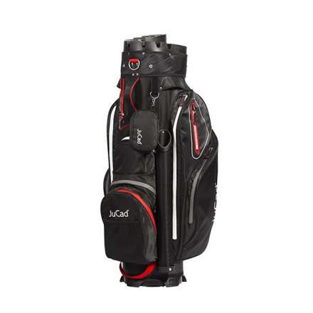 Torba Golfowa JuCad Manager Waterstop Cartbag • Czarno Czerwono Szary