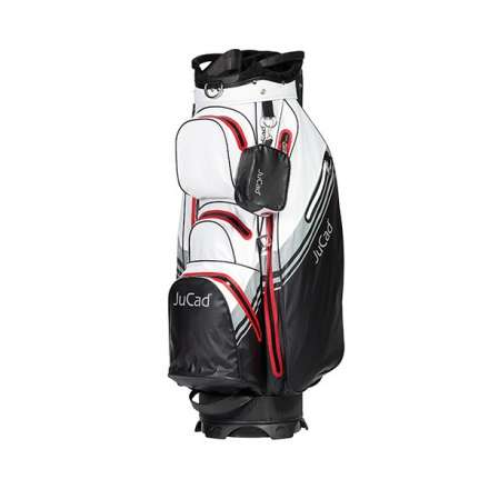Torba Golfowa JuCad Aquastop Plus Cartbag • Czarno Biało Czerwona