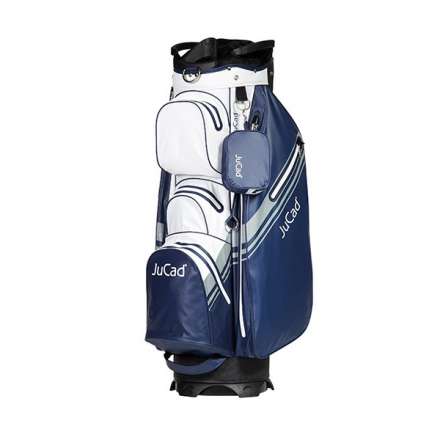 Torba Golfowa JuCad Aquastop Plus Cartbag • Biało Ciemno Niebieska