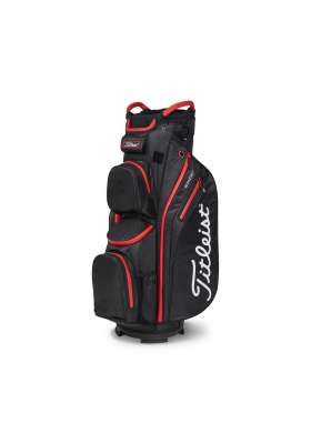 Torba golfowa Titleist Cart 14 StaDry Cartbag • Black Black Red