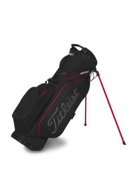 Torba Golfowa Titleist Players S4 Standbag • Black Red Graphite